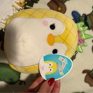 Squishmallows Yellow and White Plush Toy